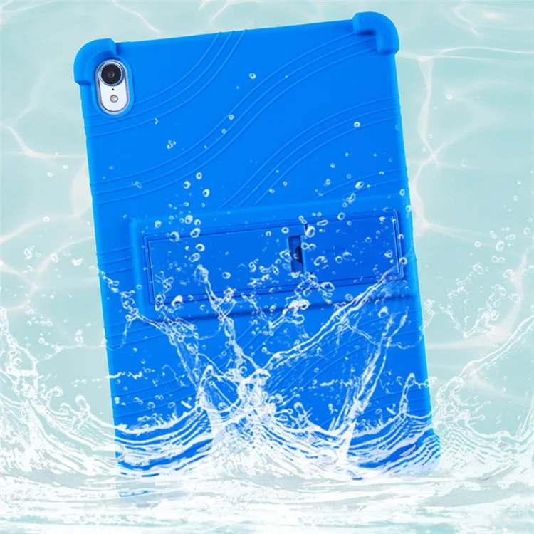 For Huawei MatePad 11.5 Anti-drop Protective Tablet Case PC Kickstand Silicone Tablet Back Cover - Dark Blue