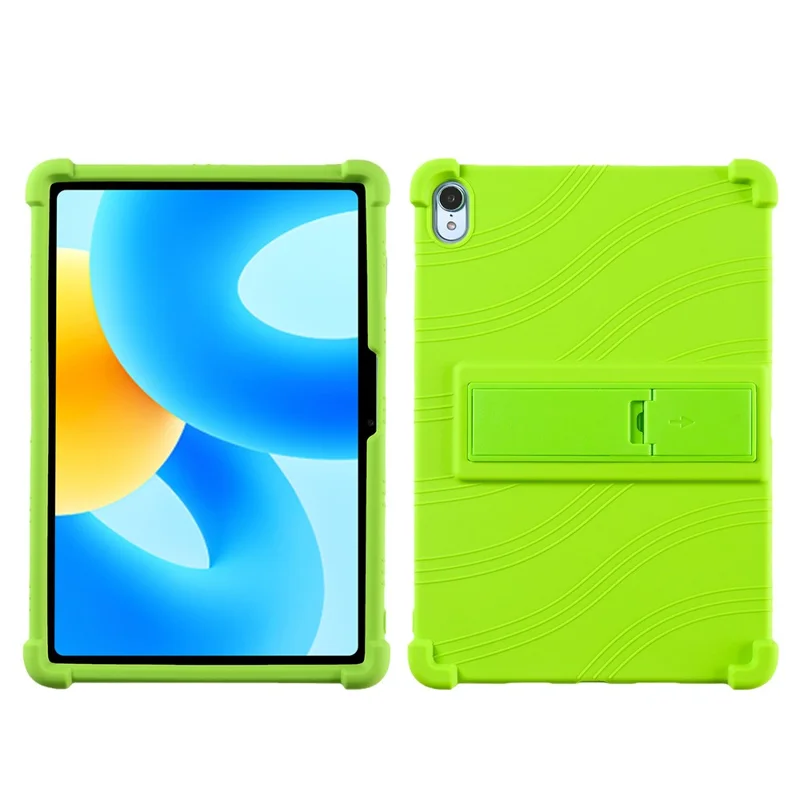For Huawei MatePad 11.5 Anti-drop Protective Tablet Case PC Kickstand Silicone Tablet Back Cover - Green