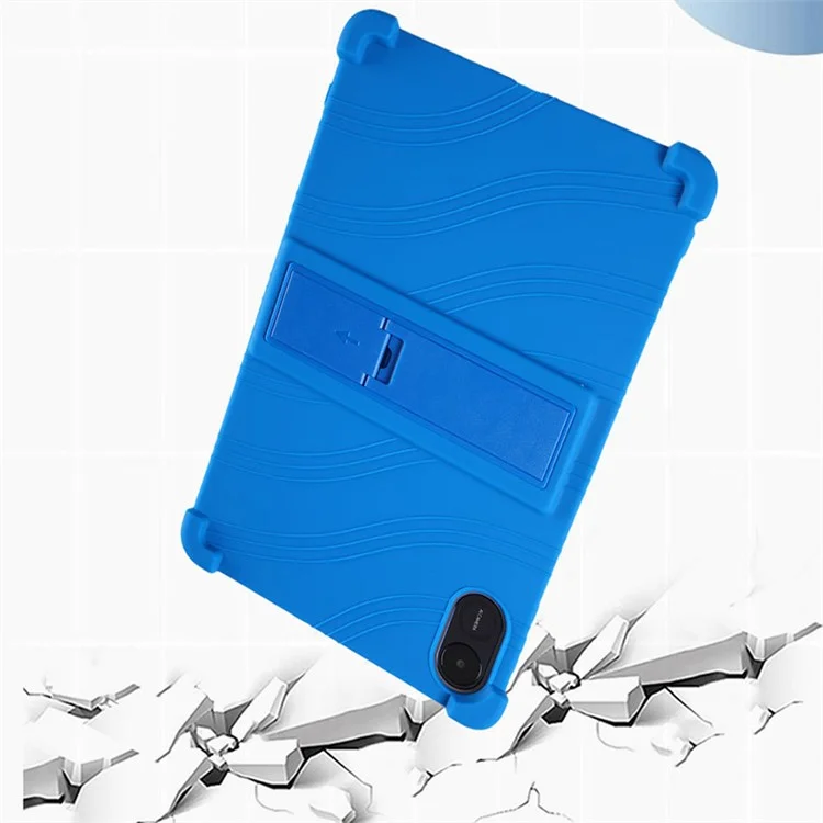 For Honor Pad X9 ELN-W09 Soft Silicone Tablet Case PC Kickstand Protective Tablet Cover - Purple