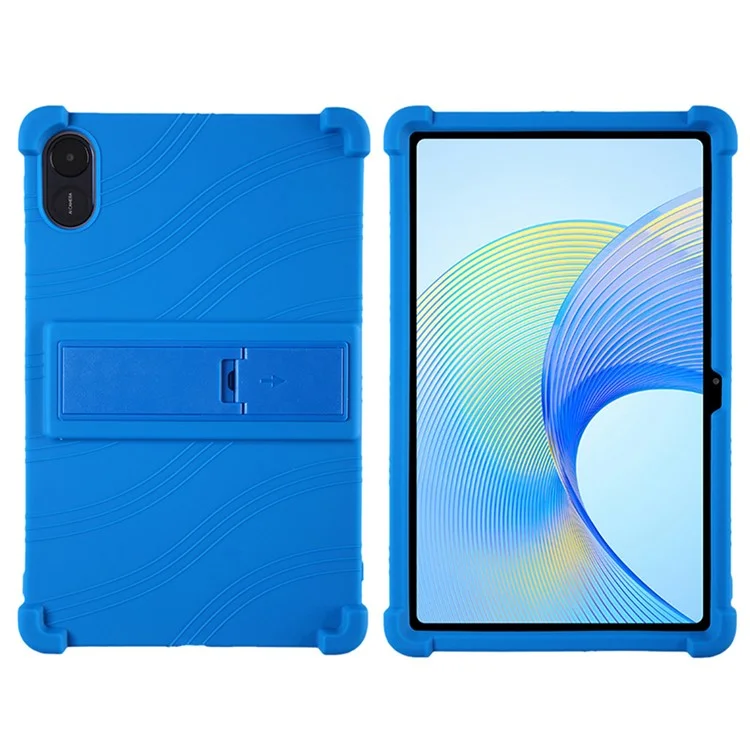 Funda de silicona para tablet For Honor Pad X8 Pro ELN-W09, resistente a arañazos, con soporte de PC - Azul oscuro