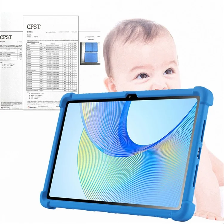 Funda de silicona para tablet For Honor Pad X8 Pro ELN-W09, resistente a arañazos, con soporte de PC - Azul oscuro