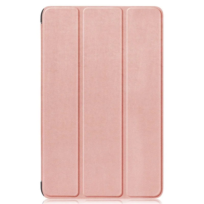 For Realme Pad 2 PU Leather Trifold Stand Cover Full Protection Shock Resistant Tablet Case - Rose Gold