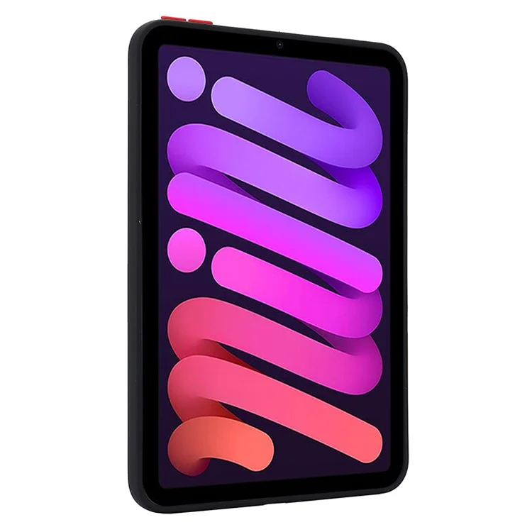 Skin-Touch Pattern Printing Tablet Case for iPad mini (2024) / mini (2021) PC+TPU Anti-Scratch Tablet Cover - Orange Astronaut