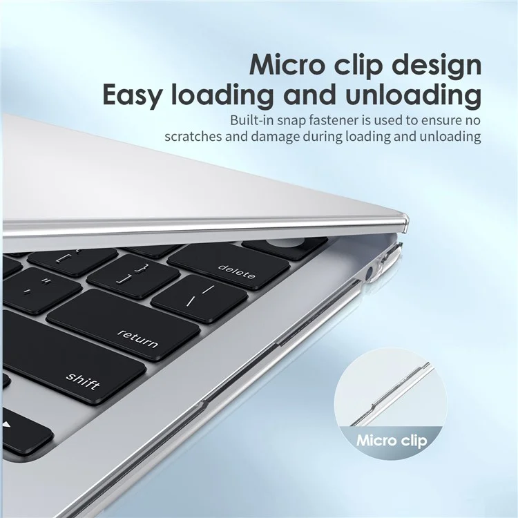 LENTION для Macbook Air 15 дюймов (2023) M2 A2941 / (2024) A3114 M3 Прочный ПК-чехол с полной защитой от царапин