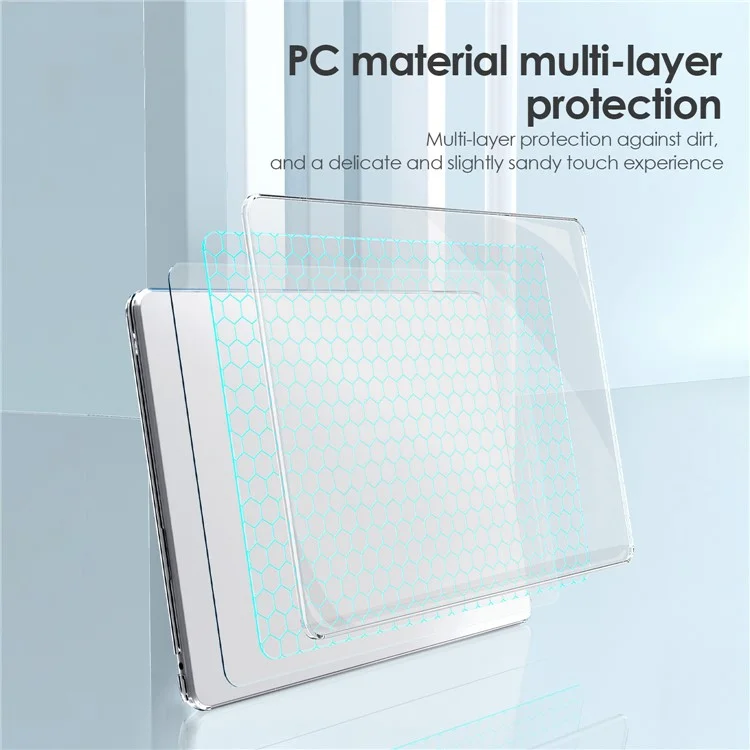 LENTION для Macbook Air 15 дюймов (2023) M2 A2941 / (2024) A3114 M3 Прочный ПК-чехол с полной защитой от царапин