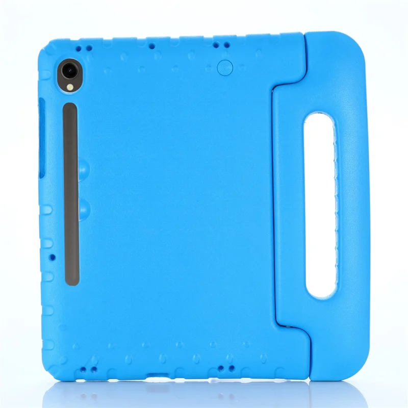 For Samsung Galaxy Tab S11 / S10 Lite / S9 / S10 FE / S11 / S10 Lite / S9 FE Protective EVA Kids Cover Handle Kickstand Shockproof Tablet Case - Blue