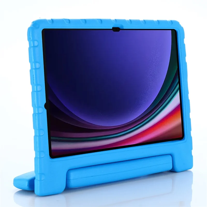 For Samsung Galaxy Tab S11 / S10 Lite / S9 / S10 FE / S11 / S10 Lite / S9 FE Protective EVA Kids Cover Handle Kickstand Shockproof Tablet Case - Blue