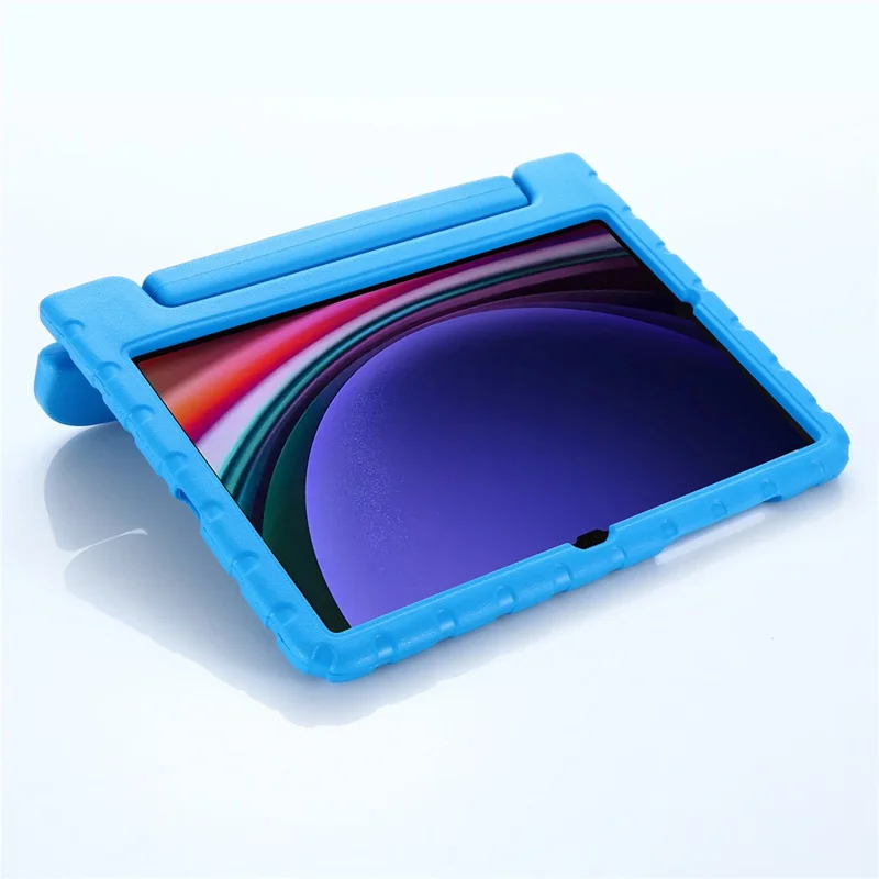 For Samsung Galaxy Tab S11 / S10 Lite / S9 / S10 FE / S11 / S10 Lite / S9 FE Protective EVA Kids Cover Handle Kickstand Shockproof Tablet Case - Blue