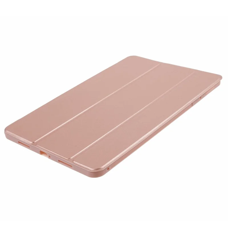 For Xiaomi Pad 6 / 6 Pro Tri-Fold Stand Protective Cover PU Leather + Matte TPU Tablet Case - Rose Gold