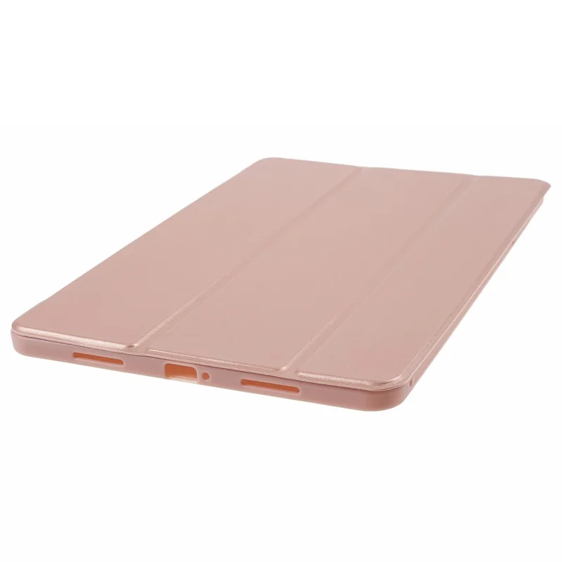For Xiaomi Pad 6 / 6 Pro Tri-Fold Stand Protective Cover PU Leather + Matte TPU Tablet Case - Rose Gold
