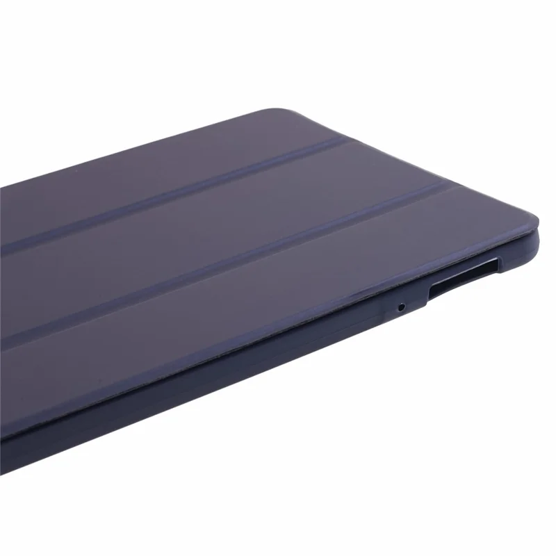 For Xiaomi Pad 6 / 6 Pro Tri-Fold Stand Protective Cover PU Leather + Matte TPU Tablet Case - Dark Blue