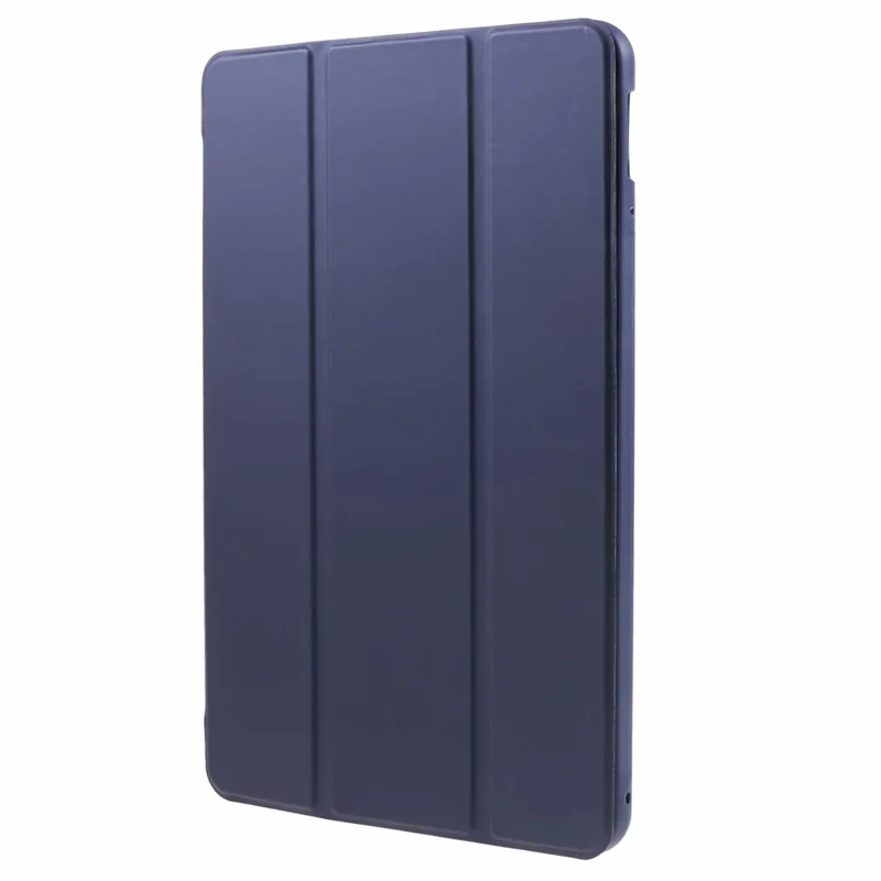 For Xiaomi Pad 6 / 6 Pro Tri-Fold Stand Protective Cover PU Leather + Matte TPU Tablet Case - Dark Blue
