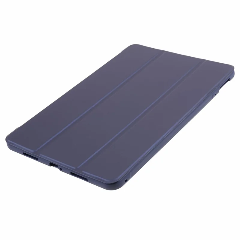 For Xiaomi Pad 6 / 6 Pro Tri-Fold Stand Protective Cover PU Leather + Matte TPU Tablet Case - Dark Blue