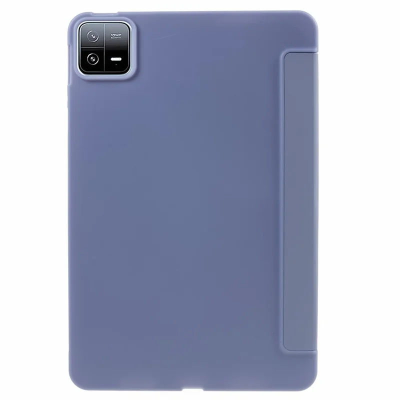 Per Xiaomi Pad 6 / 6 Pro Tri-Fold Stand Protective Cover PU Leather + Matte TPU Tablet Case - Baby Blue