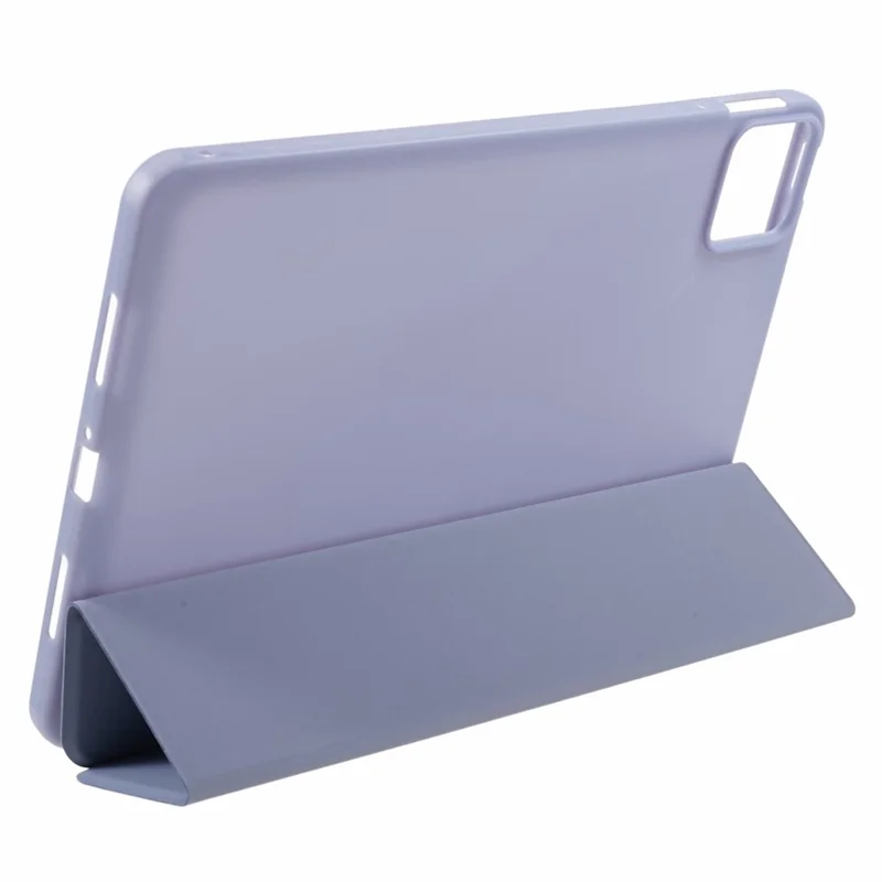 Per Xiaomi Pad 6 / 6 Pro Tri-Fold Stand Protective Cover PU Leather + Matte TPU Tablet Case - Baby Blue