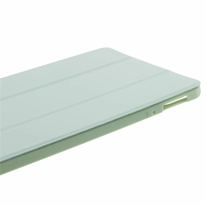 Für Xiaomi Pad 6 / 6 Pro Tri-Fold Stand Schutzhülle PU-Leder + matte TPU-Tablettenhülle - Hellgrün