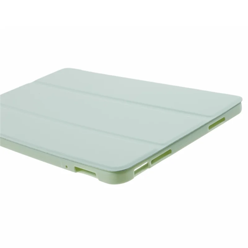 Für Xiaomi Pad 6 / 6 Pro Tri-Fold Stand Schutzhülle PU-Leder + matte TPU-Tablettenhülle - Hellgrün