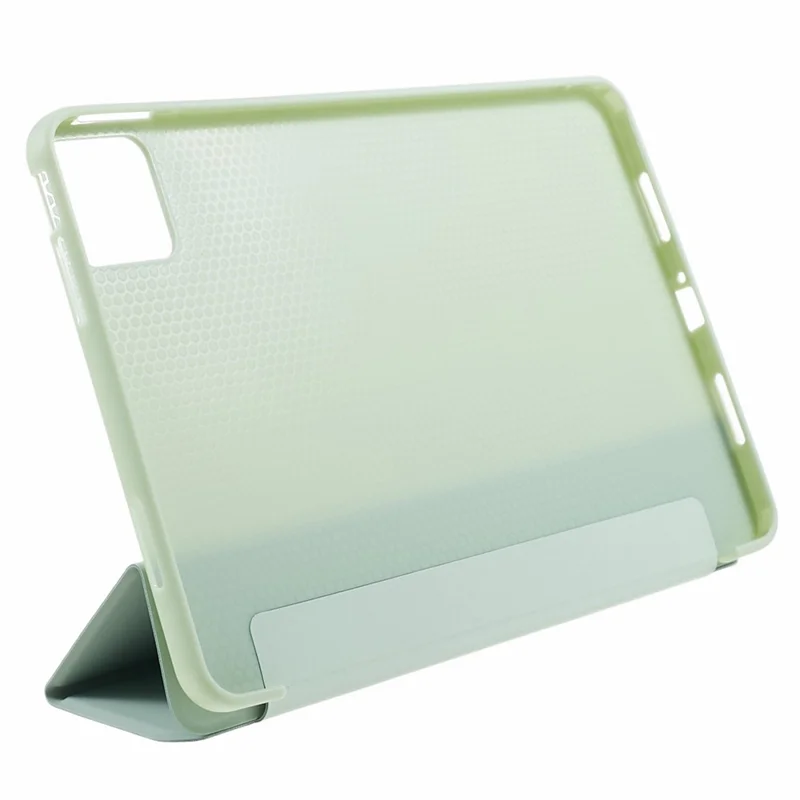 Für Xiaomi Pad 6 / 6 Pro Tri-Fold Stand Schutzhülle PU-Leder + matte TPU-Tablettenhülle - Hellgrün