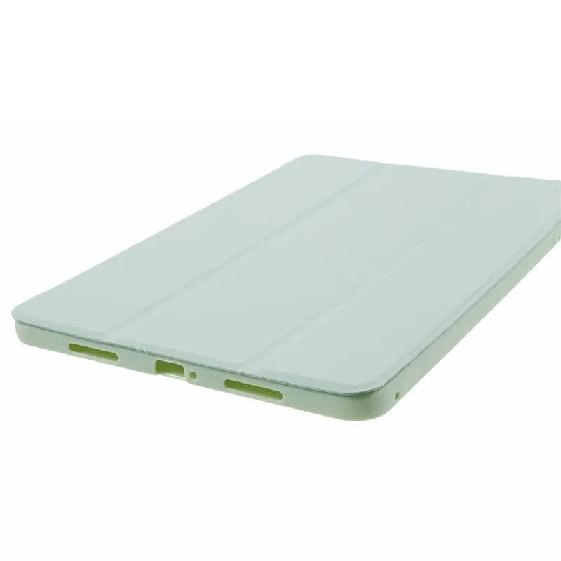 Für Xiaomi Pad 6 / 6 Pro Tri-Fold Stand Schutzhülle PU-Leder + matte TPU-Tablettenhülle - Hellgrün
