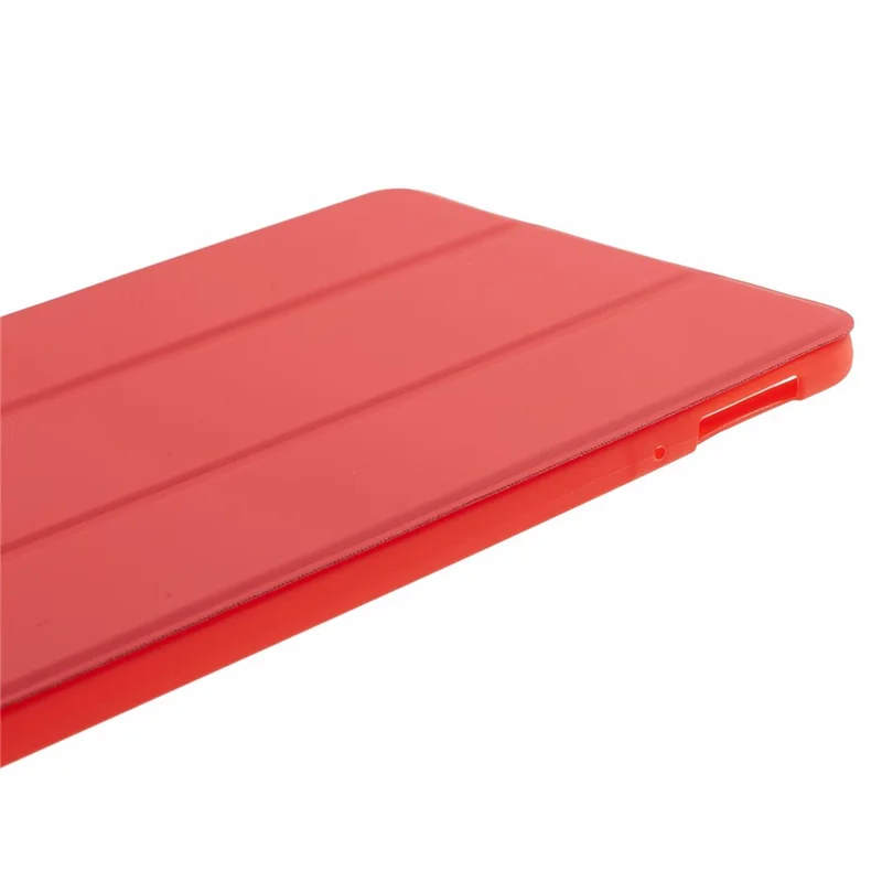 For Xiaomi Pad 6 / 6 Pro Tri-Fold Stand Protective Cover PU Leather + Matte TPU Tablet Case - Red
