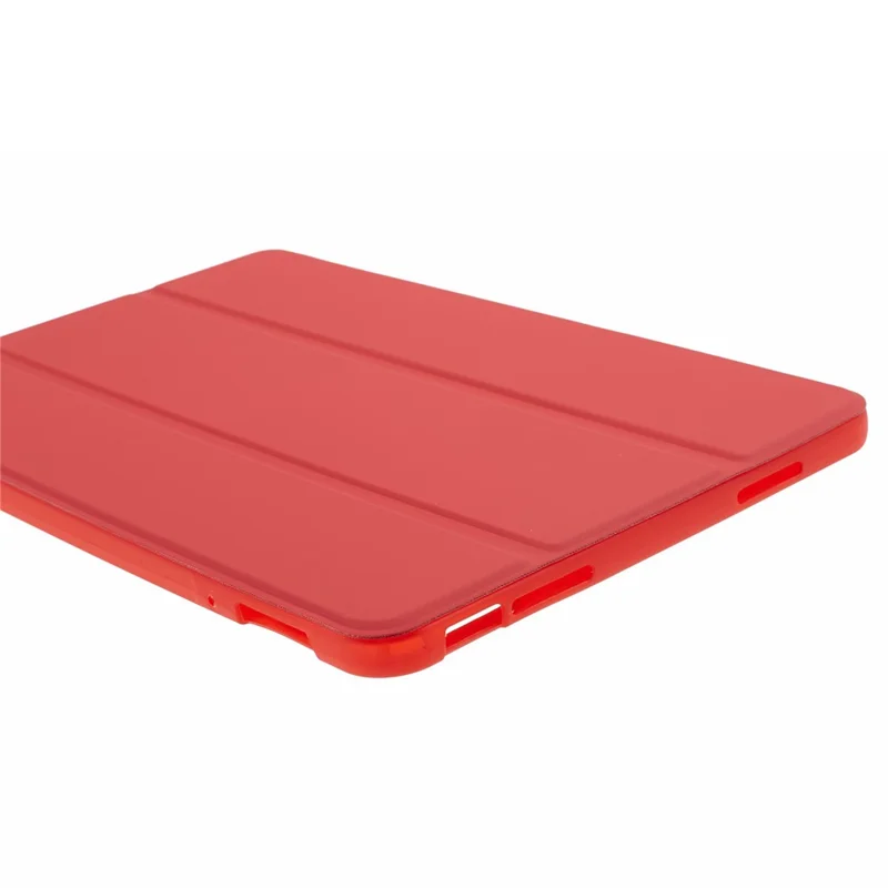 For Xiaomi Pad 6 / 6 Pro Tri-Fold Stand Protective Cover PU Leather + Matte TPU Tablet Case - Red