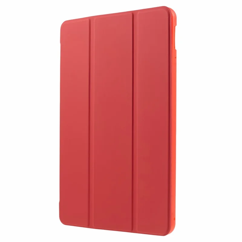 For Xiaomi Pad 6 / 6 Pro Tri-Fold Stand Protective Cover PU Leather + Matte TPU Tablet Case - Red