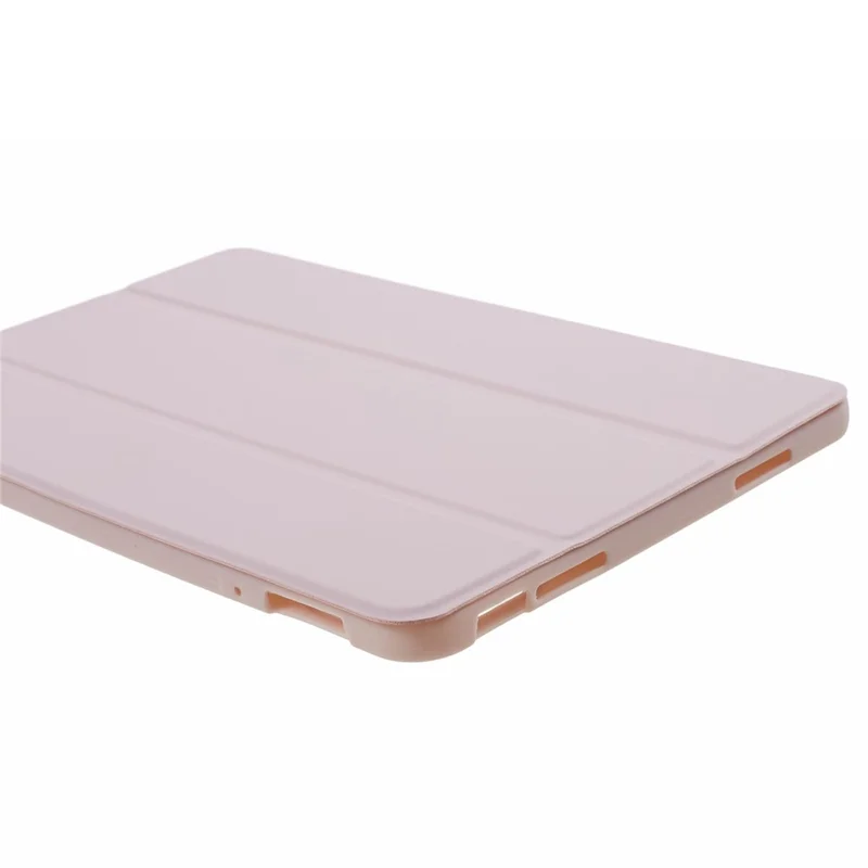 For Xiaomi Pad 6 / 6 Pro Tri-Fold Stand Protective Cover PU Leather + Matte TPU Tablet Case - Pink