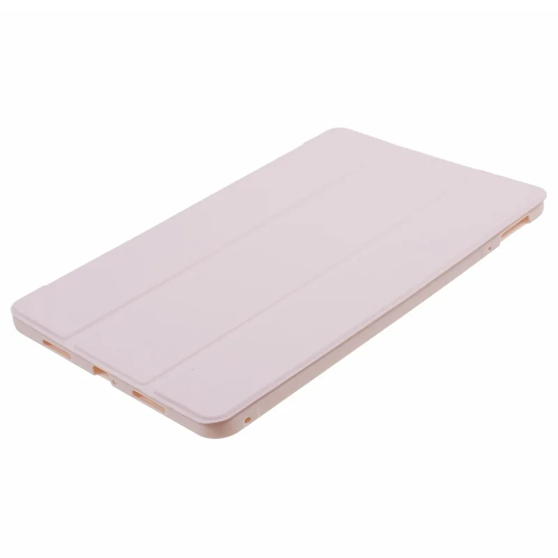 For Xiaomi Pad 6 / 6 Pro Tri-Fold Stand Protective Cover PU Leather + Matte TPU Tablet Case - Pink