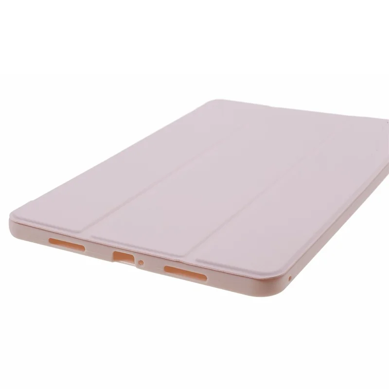 For Xiaomi Pad 6 / 6 Pro Tri-Fold Stand Protective Cover PU Leather + Matte TPU Tablet Case - Pink