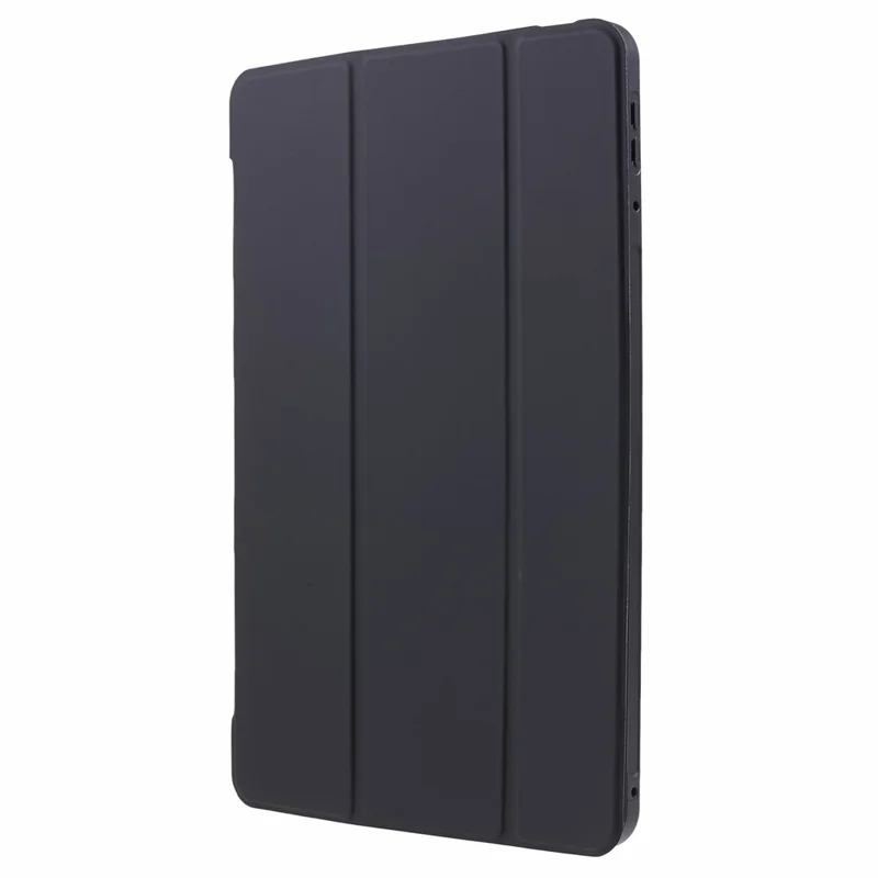 For Xiaomi Pad 6 / 6 Pro Tri-Fold Stand Protective Cover PU Leather + Matte TPU Tablet Case - Black