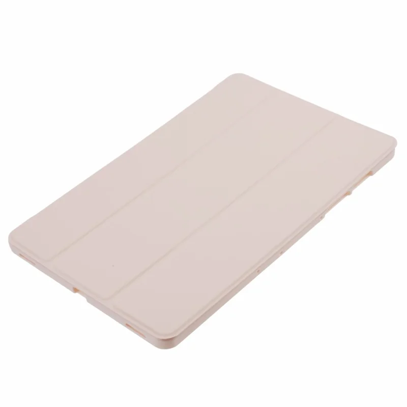 For Samsung Galaxy Tab S9 PU+Matte TPU Tablet Case Anti-Drop Protective Cover with Tri-Fold Stand - Pink