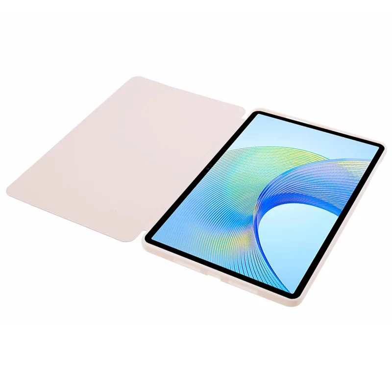 For Honor Pad X8 Pro / Pad X9 Protective Case Anti-Scratch PU+Matte TPU Tablet Cover with Tri-Fold Stand - Pink