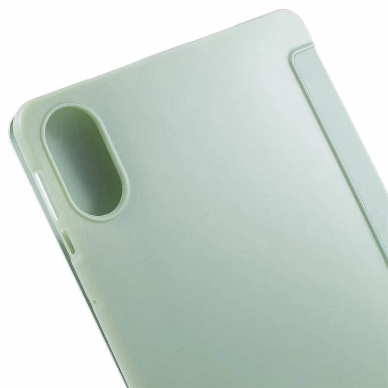 For Honor Pad X8 Pro / Pad X9 Protective Case Anti-Scratch PU+Matte TPU Tablet Cover with Tri-Fold Stand - Light Green