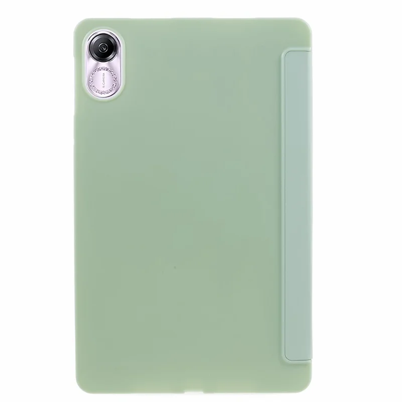 For Honor Pad X8 Pro / Pad X9 Protective Case Anti-Scratch PU+Matte TPU Tablet Cover with Tri-Fold Stand - Light Green