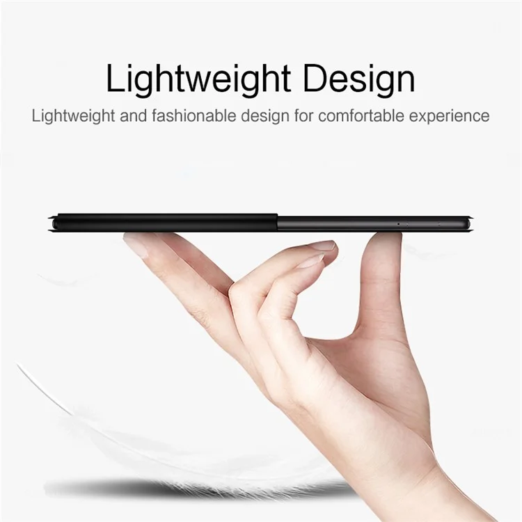Para Xiaomi Pad 6 Max 14 Tri-fold Stand PU Leather Magnetic Absorption Tablet Case Auto Sleep / Wake Cover - Preto