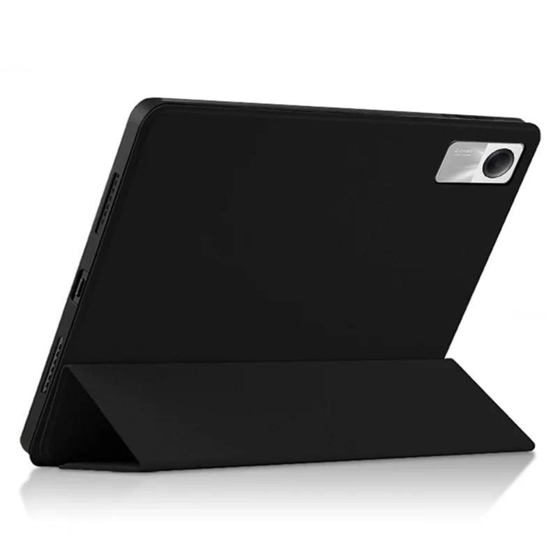 Trifold Stand Case for Xiaomi Redmi Pad SE , Scratch Resistant PU Leather Protective Tablet Cover - Black