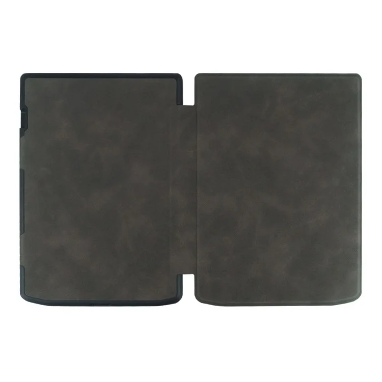 E-Reader-Hülle für Pocketbook InkPad 4 7,8 Zoll PB700, PU-Leder Auto Wake / Sleep Smart Cover - Schwarz