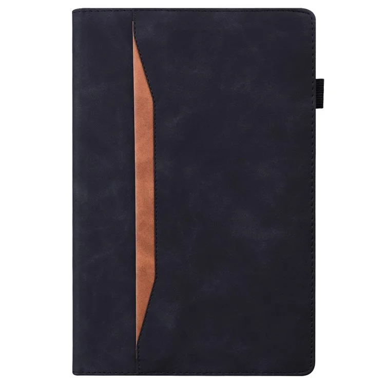 Para Samsung Galaxy Tab A9+ Soporte Funda Tablet Caso Negocio Cuero PU Cartera Cubierta con Lápiz Titular Bucle - Negro