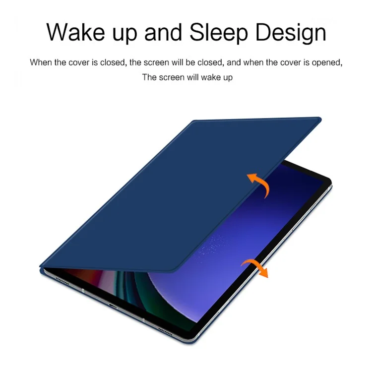 For Samsung Galaxy Tab S10 FE / S10 / S9 FE / S9 Magnetic Tablet Case PU Leather Stand Anti-Drop Tablet Cover - Blue