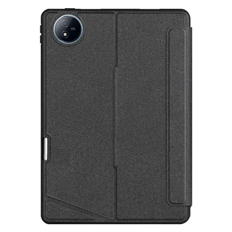 Para el estuche de cuero vivo Pad Air + teclado Bluetooth con trackpad retroiluminado - Negro