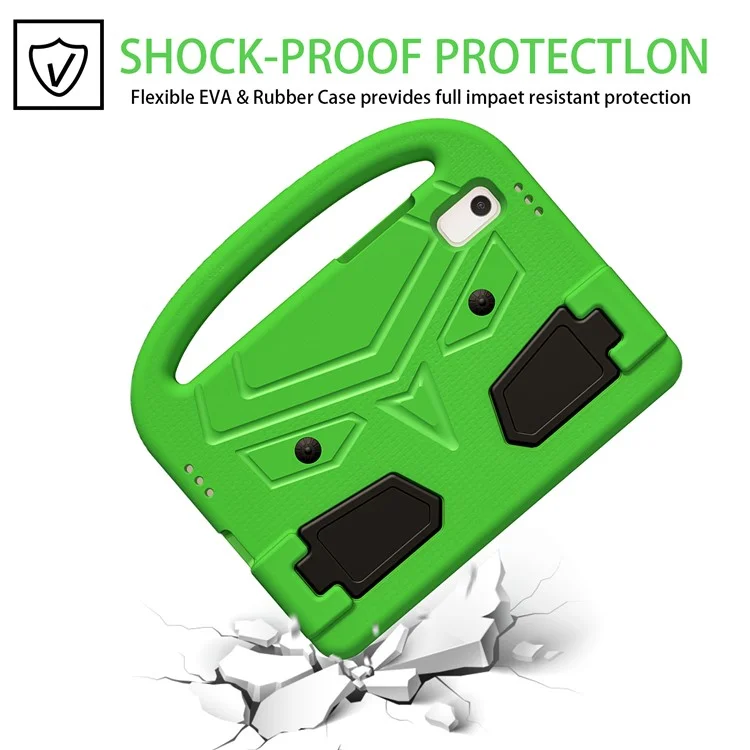 Pour Lenovo Tab M9 Sparrow Style EVA Étui avec support pliable, étui de protection pour tablette avec poignée portable - Vert