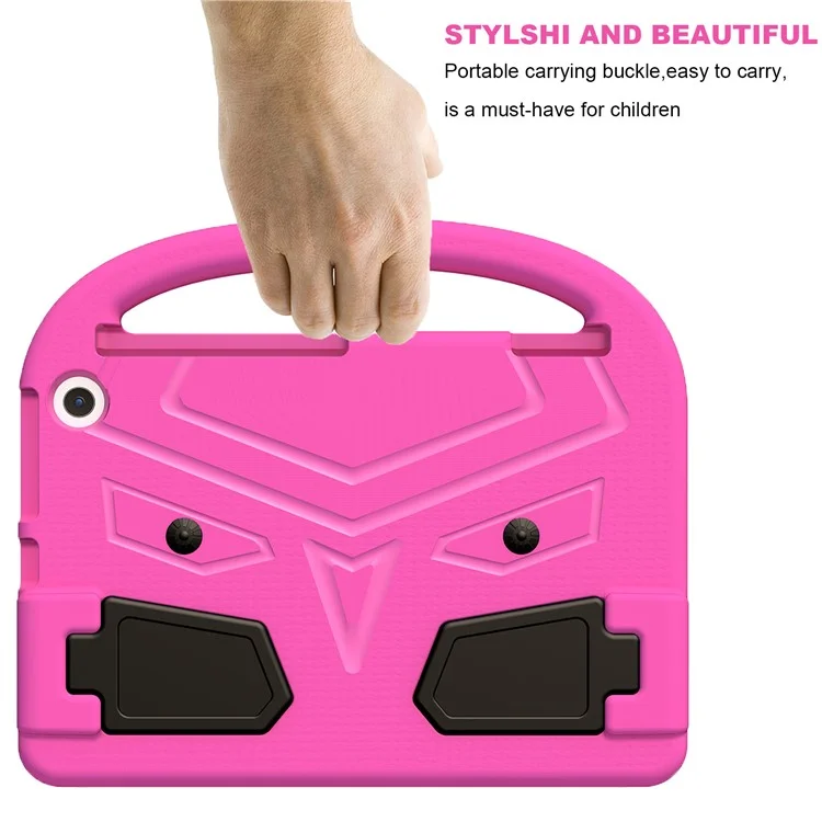 Para Amazon Fire HD 10 (2023) Sparrow Style Eva Tablet Case Kickstand Anti-drop Cover Con Mango Portátil - Rosa