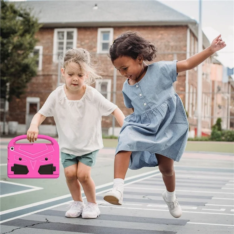 Para Amazon Fire HD 10 (2023) Sparrow Style Eva Tablet Case Kickstand Anti-drop Cover Con Mango Portátil - Rosa