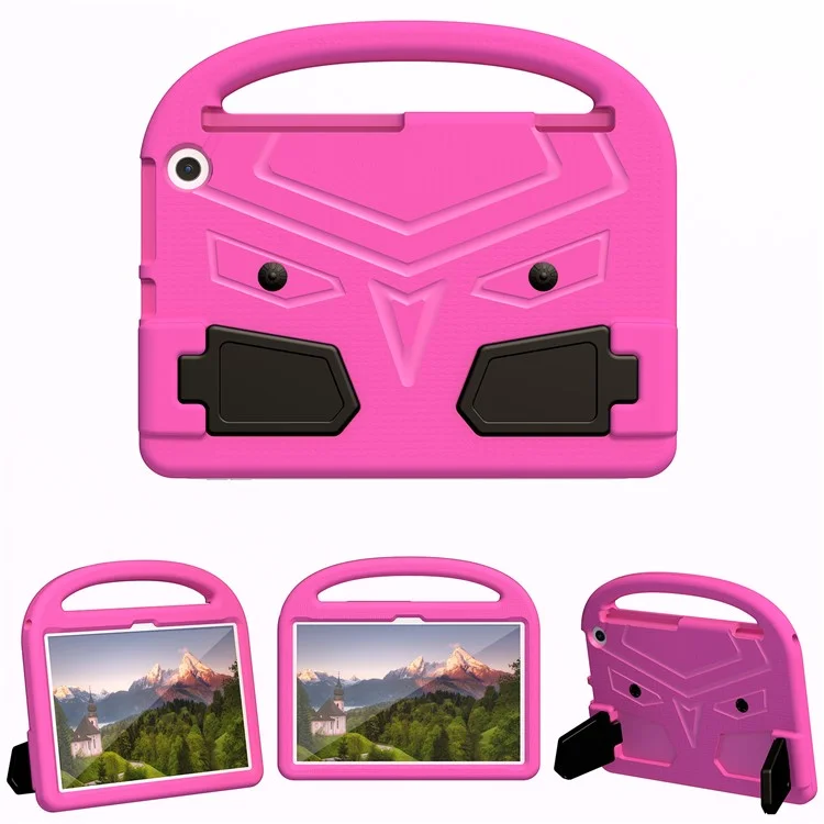 Para Amazon Fire HD 10 (2023) Sparrow Style Eva Tablet Case Kickstand Anti-drop Cover Con Mango Portátil - Rosa