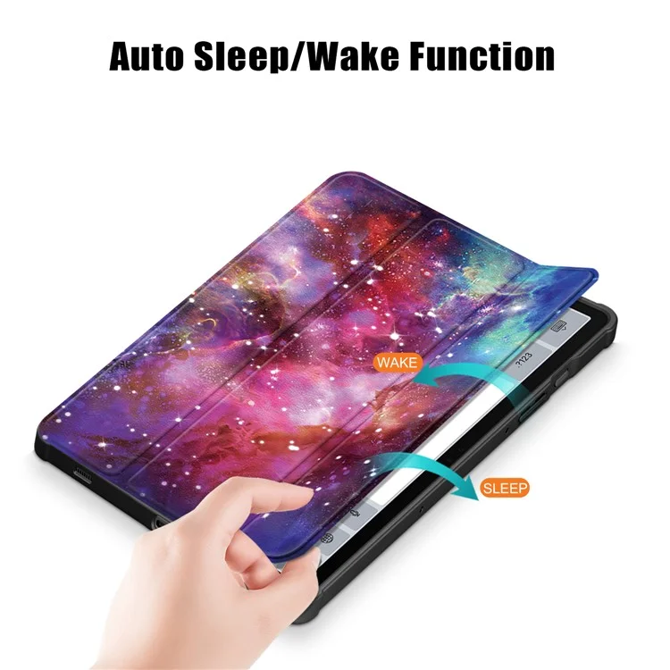 For Samsung Galaxy Tab S10+ Wi-Fi SM-X820 SM-X826B / Tab S9+ (SM-X810 / SM-X816B / SM-X818U) Tablet Case TPU+Acrylic+PU Leather Cover with Tri-Fold Stand - Galaxy Tab S10+ Wi-Fi SM-X820 SM-X826B / 