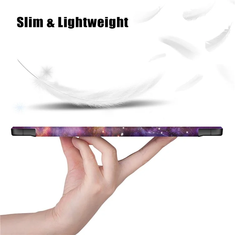 For Samsung Galaxy Tab S10+ Wi-Fi SM-X820 SM-X826B / Tab S9+ (SM-X810 / SM-X816B / SM-X818U) Tablet Case TPU+Acrylic+PU Leather Cover with Tri-Fold Stand - Galaxy Tab S10+ Wi-Fi SM-X820 SM-X826B / 