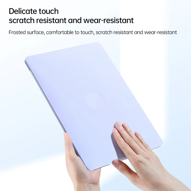 Matte Hard PC Case for Macbook Air 15 inch (2026) A3448 / (2025) A3241 / (2024) A311 / (2023) A2941 Lightweight Shockproof Laptop Cover with Kickstand - Blue