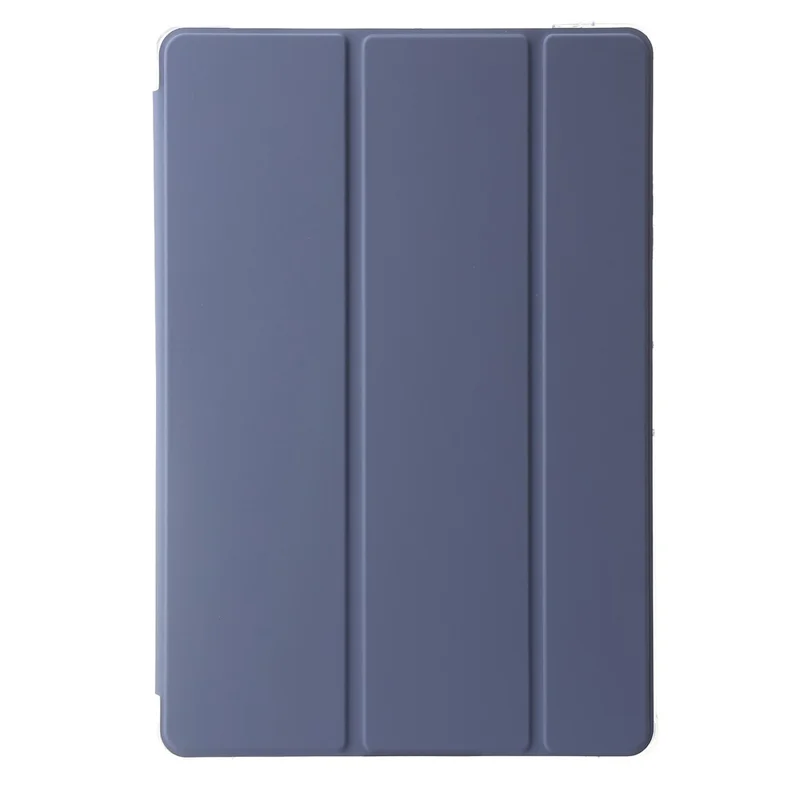 Funda tipo folio inteligente con soporte de tres pliegues para Samsung Galaxy Tab S9 Ultra, carcasa transparente de PU, acrílico y TPU - Morado