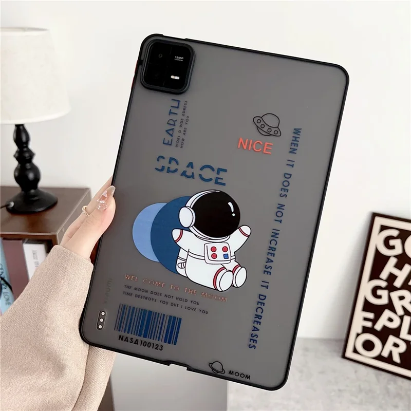 For Xiaomi Pad 6 Pattern Printing Tablet Case Skin-touch Shockproof Soft TPU Back Cover - Astronaut