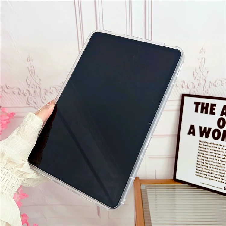 Para Xiaomi Pad 6 Marble Pattern Printing Tablet Case Soft TPU Anti-Scratch Cover - Rose Gold